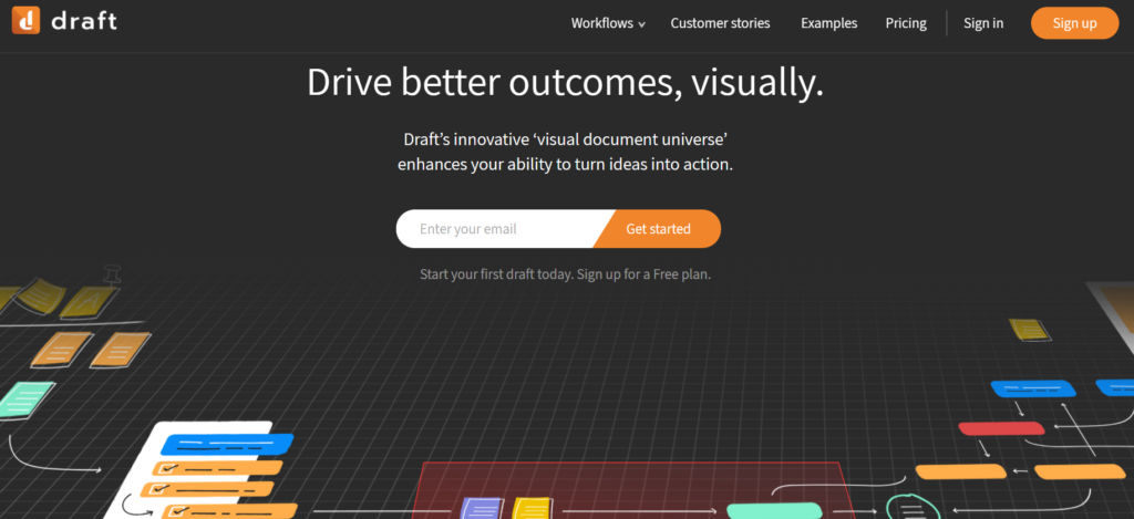 Online Whiteboard Draft.io - Startseite